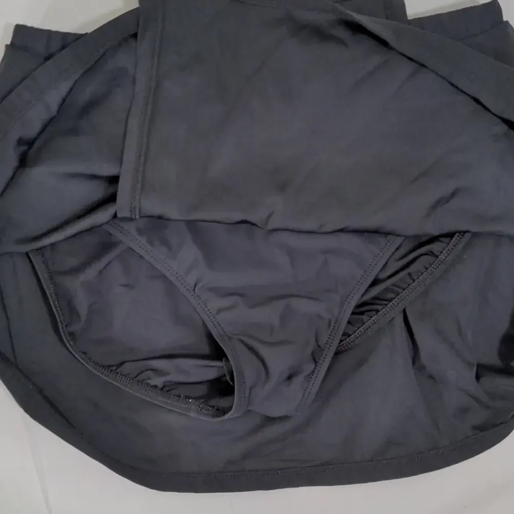 MagicSuit black wrap‎ swim skirt